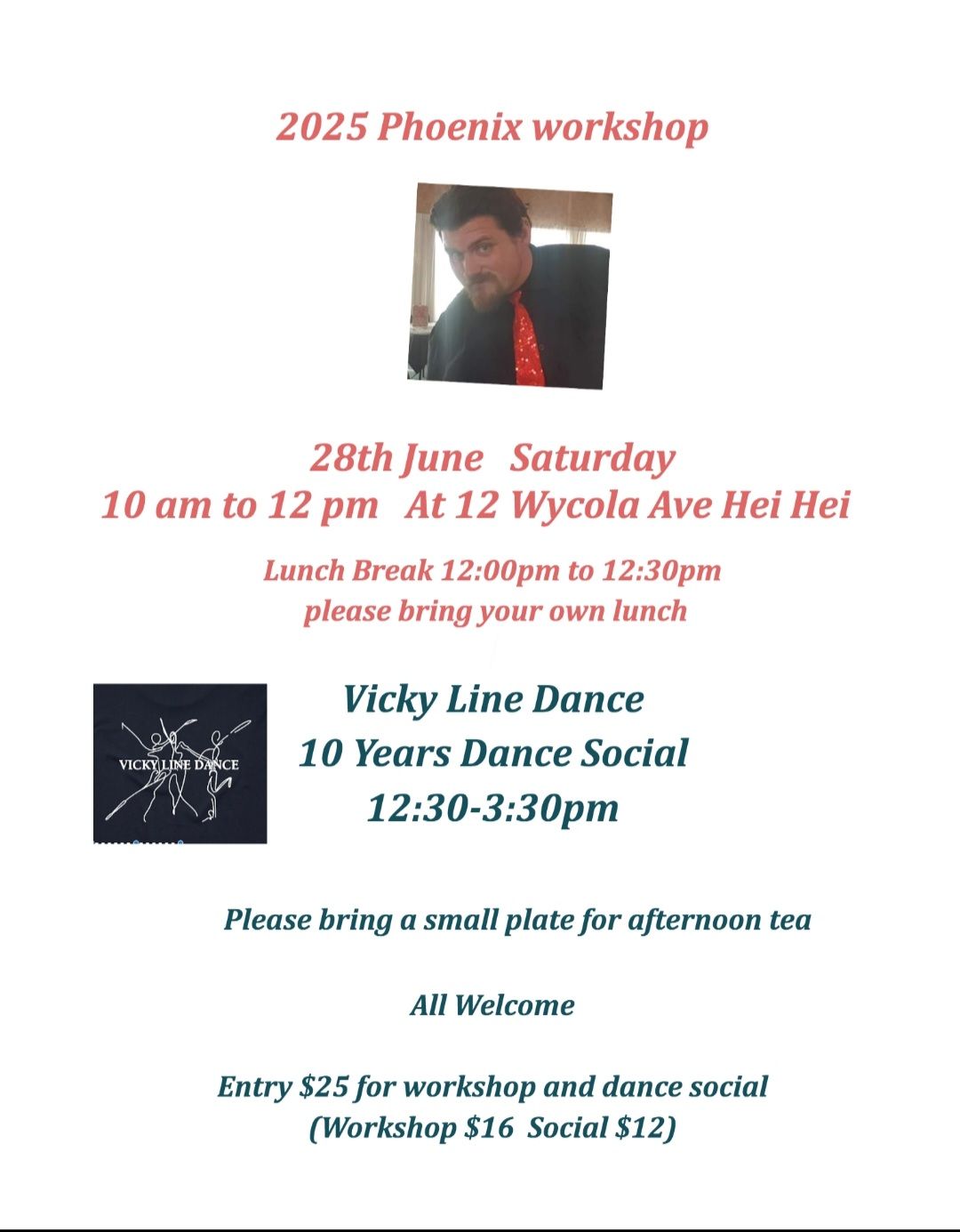 Vicky Line Dance Workshop/Social