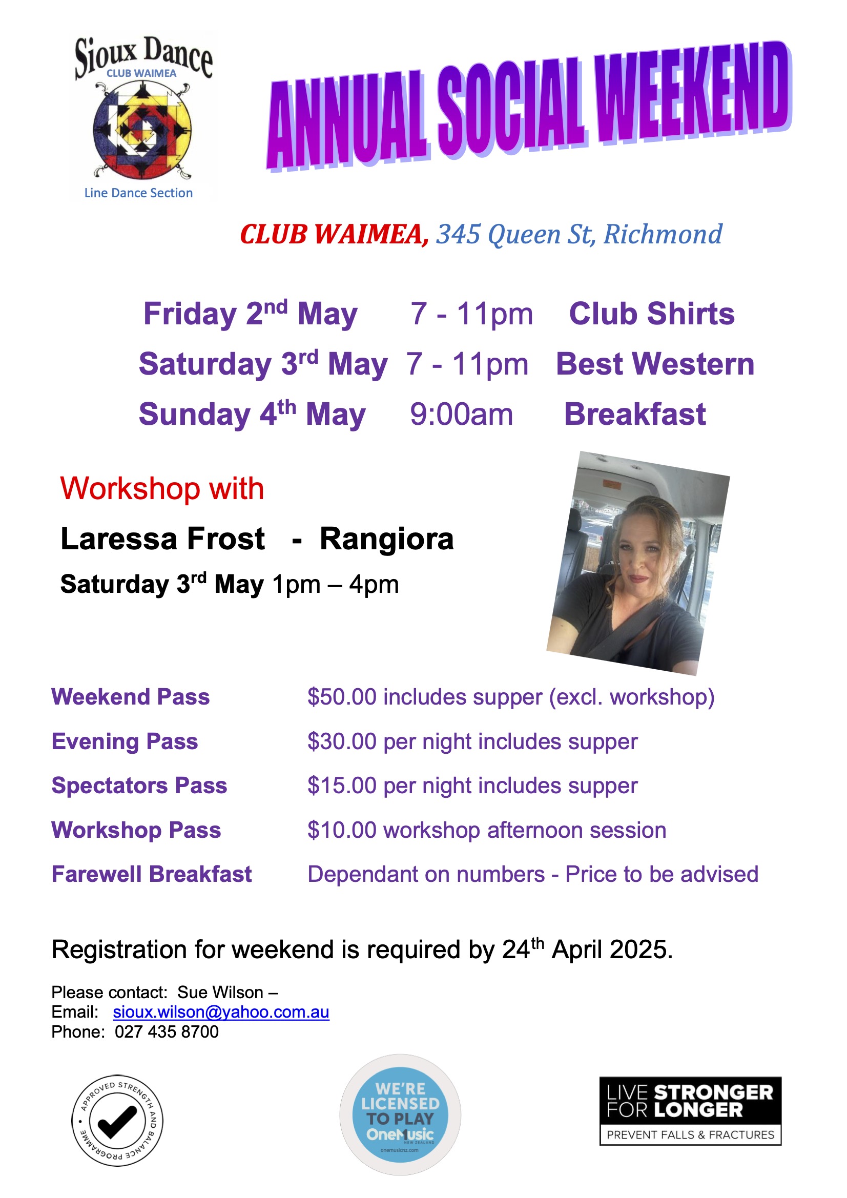Sioux Linedance NZ Social Weekend