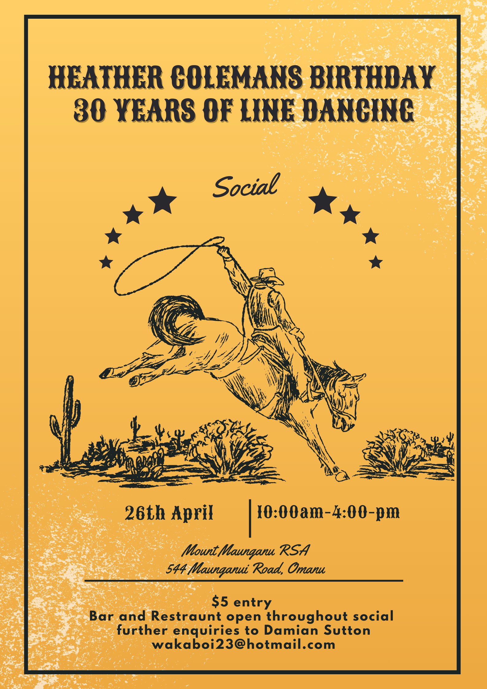 Heather Colemans Birthday and Line Dance Celebration